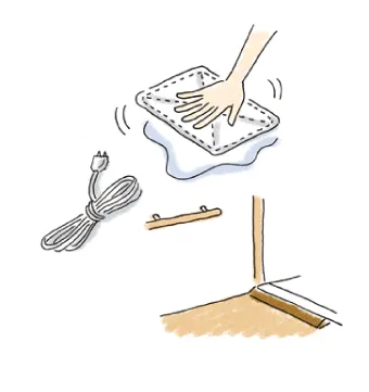 コードをまとめる、床に物を置かない、段差を解消する、床がぬれたらふく、手すりや照明をつける など