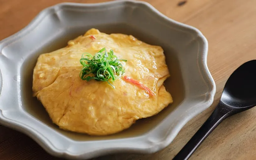 かに⽟⾵ あんかけ