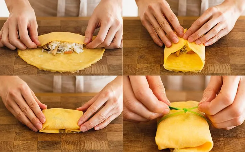 ふくさ寿司に整形します。