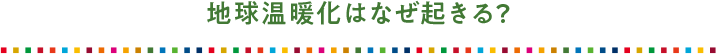 地球温暖化はなぜ起きる?