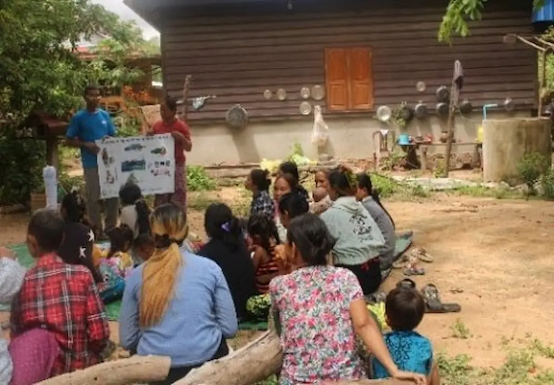 ボランティアによる保健教育活動の様子